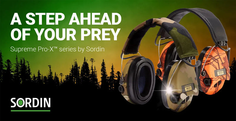 Sordin Supreme Pro-X LED Aktiver Kapsel-Gehörschutz - Elektronischer Gehörschützer für Jagd & Schießsport- EN 352