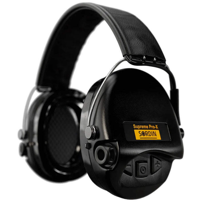 Sordin Supreme Pro-X Aktiver Kapsel-Gehörschutz - Elektronischer Gehörschützer für Jagd & Schießsport - EN 352 - SNR: 25 dB