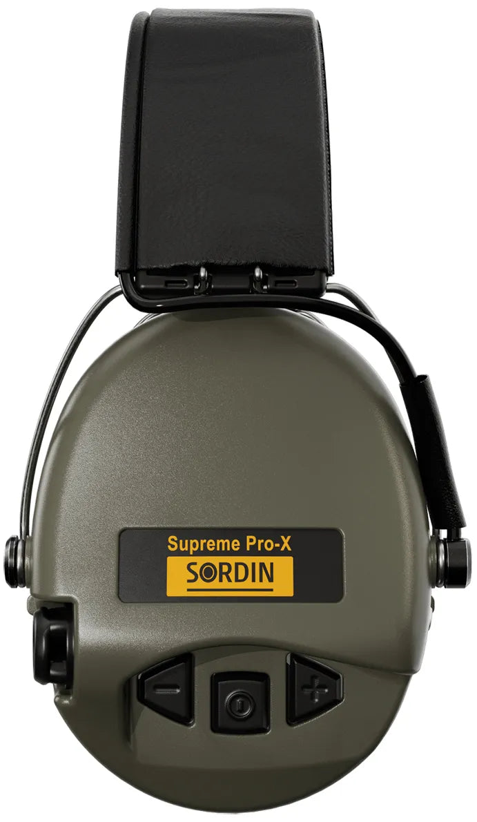 Sordin Supreme Pro-X Aktiver Kapsel-Gehörschutz - Elektronischer Gehörschützer für Jagd & Schießsport - EN 352 - SNR: 25 dB