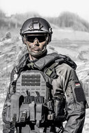 uvex apache spec Militär-Schutzbrille - EN 166 & STANAG 2920/4296 - Schießbrille + Etui + 3 verschiedene Scheiben