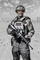 uvex apache goggle Militär-Schutzbrille - EN 166 & STANAG 2920/4296 - Schießbrille + Etui + 3 verschiedene Scheiben